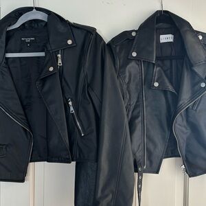 2x SMALL LEATHER JACKETS
